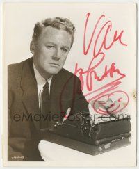 7x0865 VAN JOHNSON signed deluxe 8.25x10 still '54 c/u with typewriter in The Last Time I Saw Paris!