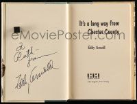 7x0438 EDDY ARNOLD signed hardcover book '69 his autobiography It's a Long Way from Chester County!
