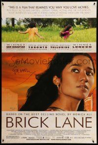 7x0385 BRICK LANE signed 1sh '08 by director Sarah Gavron, based on the novel by Monica Ali!