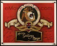 7x0408 STARS OF METRO GOLDWYN MAYER signed 24x30 commercial poster '78 by TWENTY THREE MGM stars!