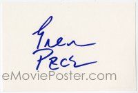 7x0927 GREGORY PECK signed 4x6 index card '00s with color photo and a biography!