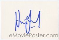 7x0928 HARRISON FORD signed 4x6 index card '00s with three color photos and a biography!