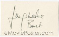 7x0934 JACQUELINE BISSET signed 3x5 index card '00s with two photos and a biography!