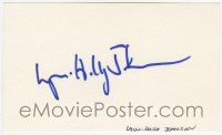7x0965 LYNN-HOLLY JOHNSON signed 3x5 index card '90s with a collector card and a biography!