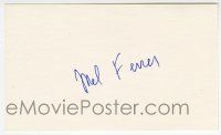 7x0969 MEL FERRER signed 3x5 index card '90s with a photo and a biography!