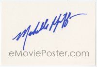 7x0973 MICHELLE PFEIFFER signed 4x6 index card '00s with two color photos and a biography!