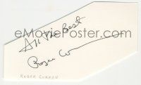 7x0996 ROGER CORMAN signed 3x5 index card '80s can be framed & displayed with a repro still!