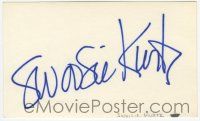 7x1007 SWOOSIE KURTZ signed 3x5 index card '00s with a color photo and a biography!