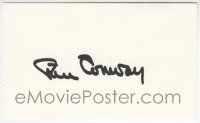 7x1010 TIM CONWAY signed 3x5 index card '00s with a photo and a biography!