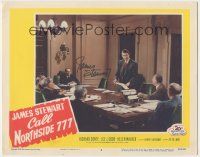 7x0103 CALL NORTHSIDE 777 signed LC #3 R55 by James Stewart, who's talking to men at big desk!