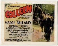 7x0083 COLLEEN signed TC '27 by Madge Bellamy, who's standing by her racing horse!