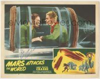 7x0121 MARS ATTACKS THE WORLD signed LC #8 R50 by Buster Crabbe, as Flash Gordon with Frank Shannon!