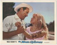 7x0123 MOON-SPINNERS signed LC '64 by Hayley Mills, who's struggling with Eli Wallach, Disney!