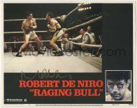 7x0126 RAGING BULL signed LC #8 '80 by BOTH Martin Scorsese AND Robert De Niro, great boxing scene!