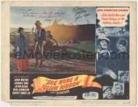 7x0131 SHE WORE A YELLOW RIBBON signed LC #8 '49 by BOTH Harry Carey Jr. AND John Agar!
