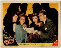 7x0140 WHISTLING IN DIXIE signed LC '42 by Ann Rutherford, c/u with Red Skelton & two beauties!