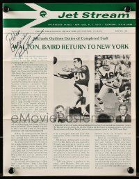 7x0239 RANDY RASMUSSEN signed magazine '81 official publication of the New York Jets football club!