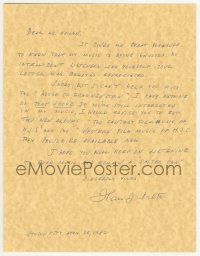7x0024 HANS J. SALTER signed 9x11 letter '82 the composer of many Universal horror film scores!