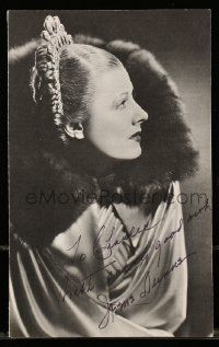 7x0265 IRENE DUNNE signed 6x9 brochure '90s for a LACMA festival of some of her best films!