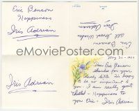 7x0026 IRIS ADRIAN signed 8x10 letter '66 thanking a fan, and she signed it four times!