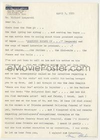 7x0030 MAE CLARKE signed 7x10 letter '70 talking about mutual friends to Richard Lamparski!