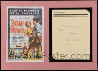 7x0201 MARIE WINDSOR signed letter in 10x14 display '80s ready to frame & hang on the wall!