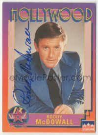 7x0598 RODDY MCDOWALL signed 3x4 trading card '91 it can be framed with a vintage or repro still!