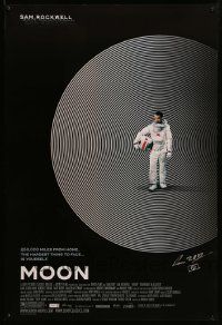 7x0394 MOON signed 1sh '09 by director Duncan Jones, great image of lonely Sam Rockwell!