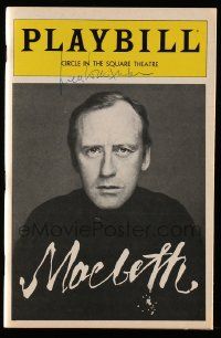 7x0453 NICOL WILLIAMSON signed playbill '82 when he starred & directed in MacBeth on Broadway!