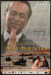 7x0404 TESTAMENTO signed Portuguese '97 by Portuguese director Francisco Manso!