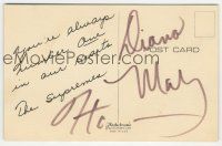7x0462 SUPREMES signed 4x6 postcard '60s by Diana Ross, Mary Wilson, AND Florence Ballard!