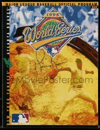 7x0233 MARIANO RIVERA signed program '96 from the 1996 baseball World Series, NY Yankees vs Braves!