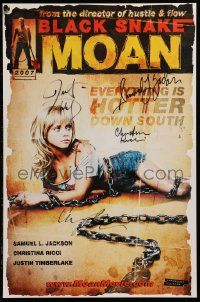 7x0434 BLACK SNAKE MOAN signed 2-sided mini poster '07 by Jackson, Ricci, Timberlake AND Brewer!