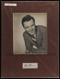 7x0330 JACK LEMMON signed cut album page in 12x16 display '80s ready to be framed & displayed!