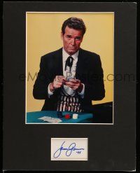 7x0195 JAMES GARNER signed cut album page in 11x14 display '94 ready to be framed & displayed!
