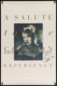 7x0407 SALUTE TO THE COMMON EXPERIENCE signed 23x35 film festival poster '93 by Ginger Rogers!