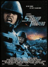 7x0403 STARSHIP TROOPERS signed DS Swedish '97 by Casper Van Dien, from Heinlein's classic novel!
