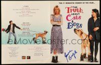 7x0255 JANEANE GAROFALO signed video trade ad '96 when she was in The Truth About Cats & Dogs!
