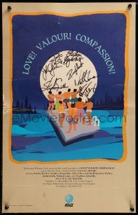 7x0371 LOVE! VALOUR! COMPASSION! signed stage play WC '94 by Nathan Lane & SIX other cast members!
