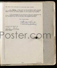 7x0065 LILLI PALMER signed 9x11 contract '48 spelling out terms of her starring in My Girl Tisa!