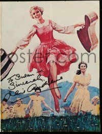 7x0256 JULIE ANDREWS signed trade ad R73 on great Howard Terpning art from The Sound of Music!