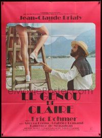 7y376 CLAIRE'S KNEE French 1p '71 Eric Rohmer's Le Genou de Claire, Jean-Claude Brialy, sexy!