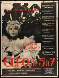 7y378 CLEO FROM 5 TO 7 French 1p '62 Agnes Varda classic, great close up of Corinne Marchand!