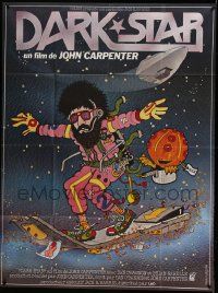 7y394 DARK STAR French 1p '80 John Carpenter & Dan O'Bannon, different Lynch Guillotin art!