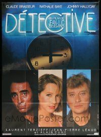 7y404 DETECTIVE French 1p '85 directed by Jean-Luc Godard, Claude Brasseur, Nathalie Baye, Hallyday