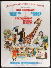 7y407 DOCTOR DOLITTLE French 1p '67 Rex Harrison speaks w/ animals, directed by Richard Fleischer!