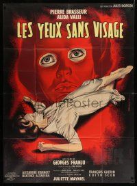7y417 EYES WITHOUT A FACE French 1p '59 Georges Franju's Les Yeux Sans Visage, best Mascii art!
