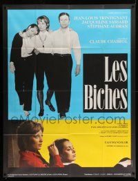 7y484 LES BICHES French 1p '79 Claude Chabrol directed, Trintignant, Jacqueline Sassard, Audran