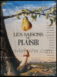 7y486 LES SAISONS DU PLAISIR French 1p '88 Jean-Pierre Mocky, Stephane Audran,wild sexual fruit art