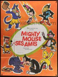7y509 MIGHTY MOUSE ET SES AMIS French 1p '70s great cartoon art of Paul Terry's Terry-Toons!